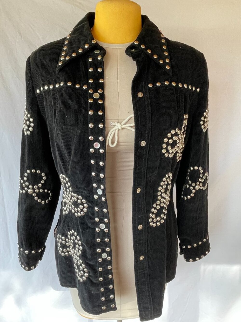 Vintage Corduroy Jacket with Silver Studs